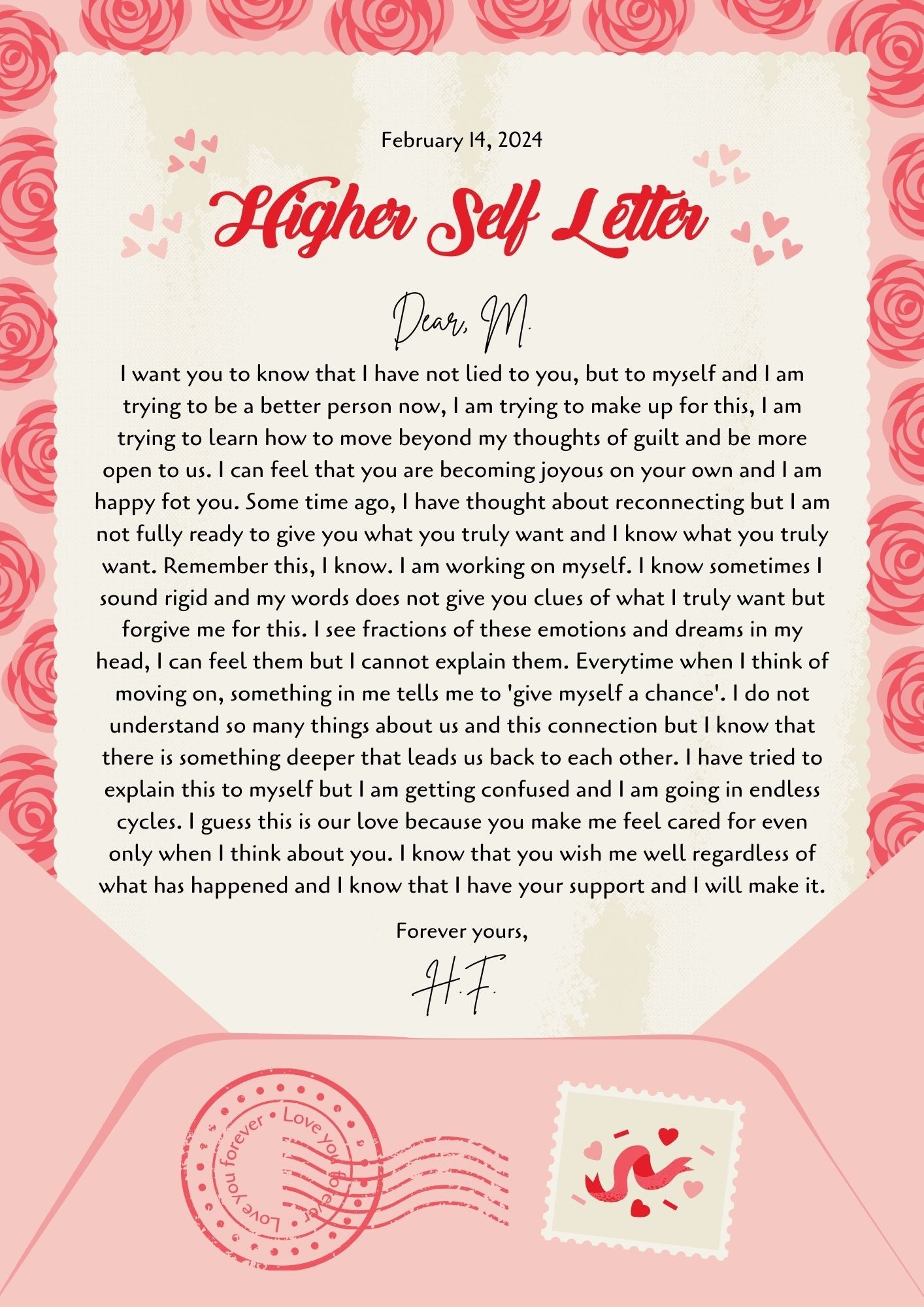 Love Letter From Your Person's Higher Self or Your Higher Self towards Them - Love Reading